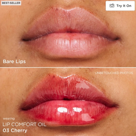 CLARINS...Lip Comfort Oil - Tinted Lip Oil-  03 Cherry 🍒🌸 - Picture 4 of 10